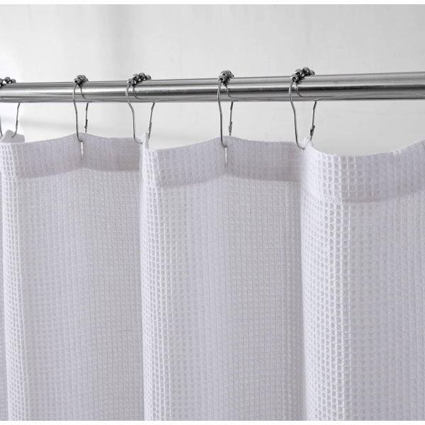 Cole Waffle Cotton Blend Shower Curtain & Reviews Wayfair